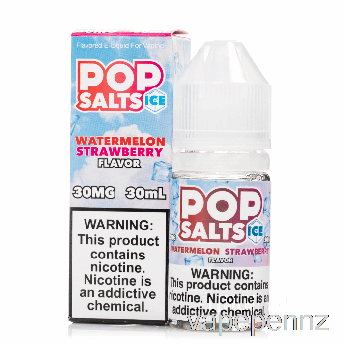 ICE Watermelon Strawberry - Pop Salts - 30mL 50mg VAPE NZ